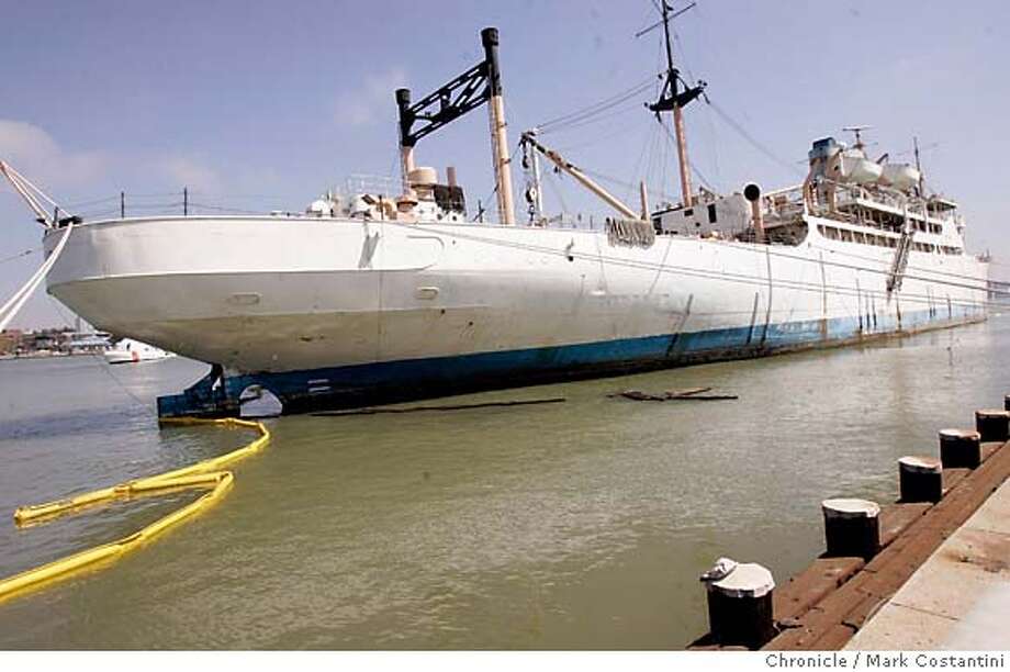 Vallejo Barge Sinks Leaking Fuel At Mare Island Sunken