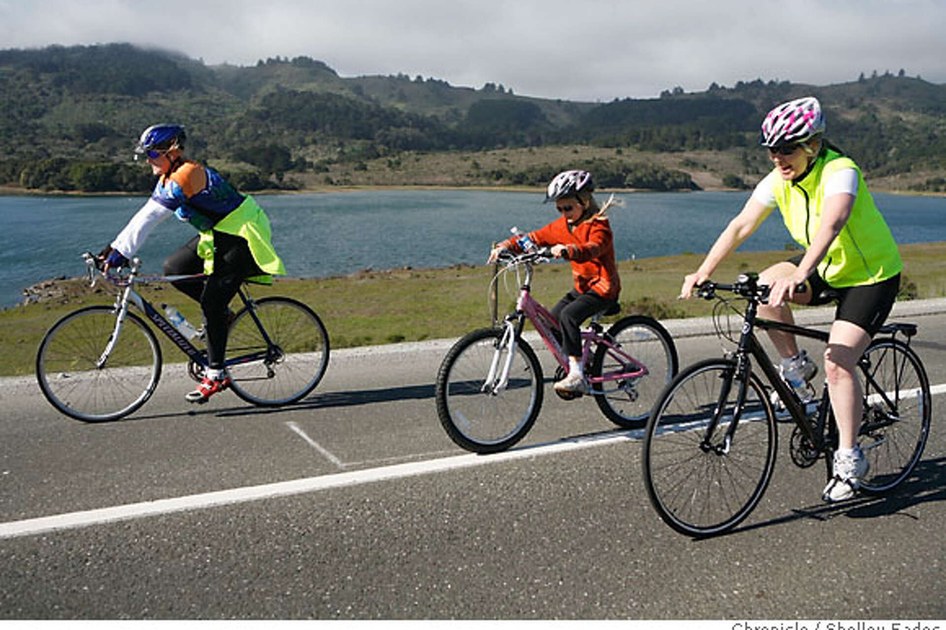 No cars allowed / Bicycle Sunday / Route near Crystal Springs Reservoir ...