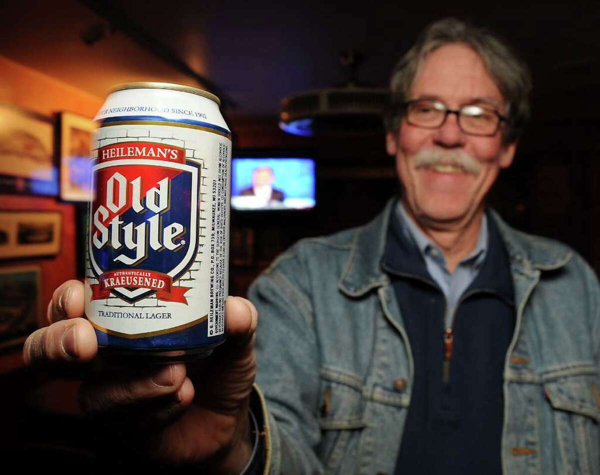 Kent Marshall with an Old Style beer at T.K. Bittermans.