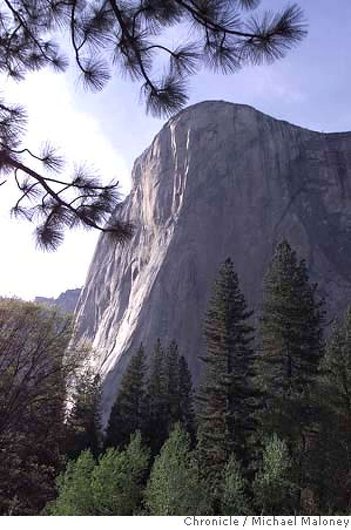 ELCAPITAN 2/C/20MAY99/MN/MJM 81 year old Gerry Bloch, expert guide Mike Corbett and Craig White scale the 7569 foot El Capitan. The trio started out on the climb last Thursday, May 13th. Bloch is hoping to break his own record of being the oldest to scale El Capitan CHRONICLE PHOTO BY MICHAEL MALONEY RUN 6 COLUMNS!!