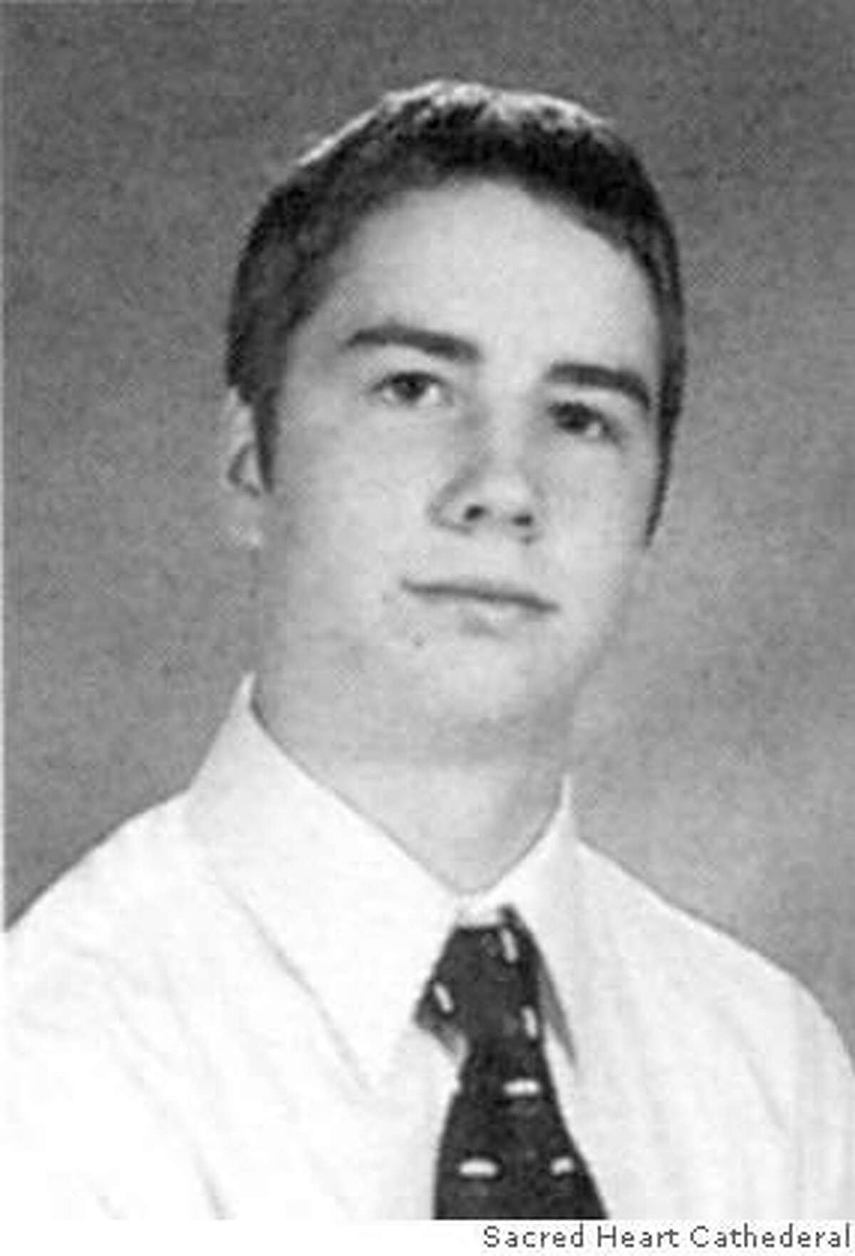 Brian Dwyer pictured in the 2005 Sacred Heart Cathedral Preparatory High School yearbook. COURTESY SACRED HEART PREP. NO SALES, NO TV, NO MAGS