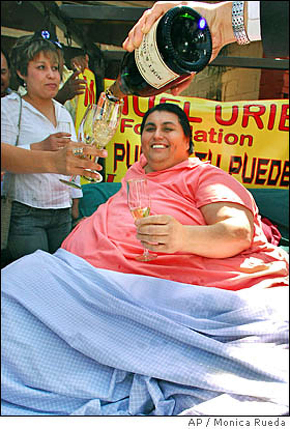 Мануэль Урибе самый толстый человек в мире