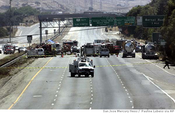 Spill shuts down Highway 101 in San Jose for hours