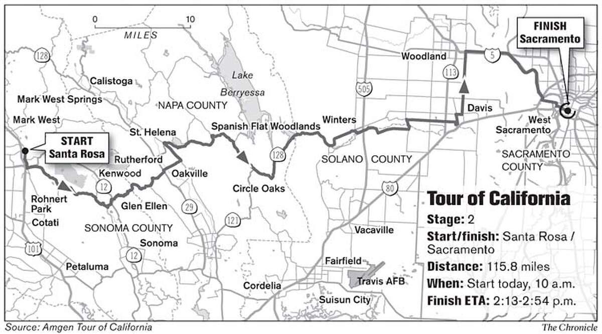 TOUR OF CALIFORNIA / Crowds pump up riders as big race begins / First