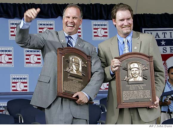 National Baseball Hall of Fame and Museum ⚾ on X: Ryne Sandberg and Wade  Boggs were inducted into the Hall of Fame #OTD in 2005. They were both  drafted out of high