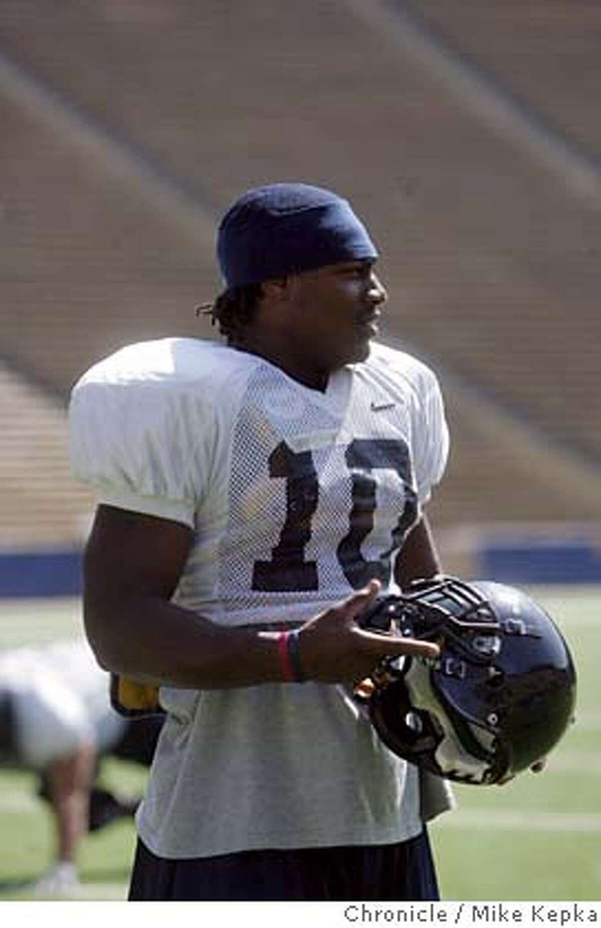 cal28058_mk.JPG CAL running back Marshawn Lynch after practice at memorial stadium in Berkeley. 8/24/05 Mike Kepka / The Chronicle Ran on: 09-10-2005 Tailback Marshawn Lynch will be a major concern for Washingtons defense today in Seattle. ALSO Ran on: 09-10-2005 Tailback Marshawn Lynch will be a major concern for Washingtons defense today in Seattle. MANDATORY CREDIT FOR PHOTOG AND SF CHRONICLE/ -MAGS OUT