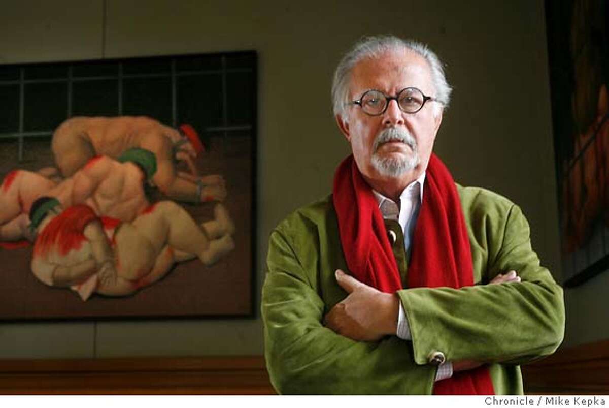 boter2900040_mk.JPG A collection of Fernando Botero's controversial Abu Ghraib paintings will be displayed at the Doe Library on UC Berkeley campus. 1/27/07. Mike Kepka / The Chronicle MANDATORY CREDIT FOR PHOTOG AND SF CHRONICLE/ -MAGS OUT