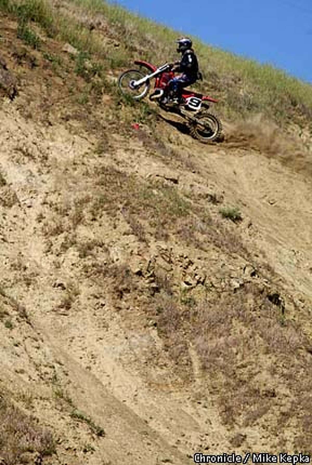 SPORTS / Revved up for Hill Climb / Dirt bike riders raise the dust at