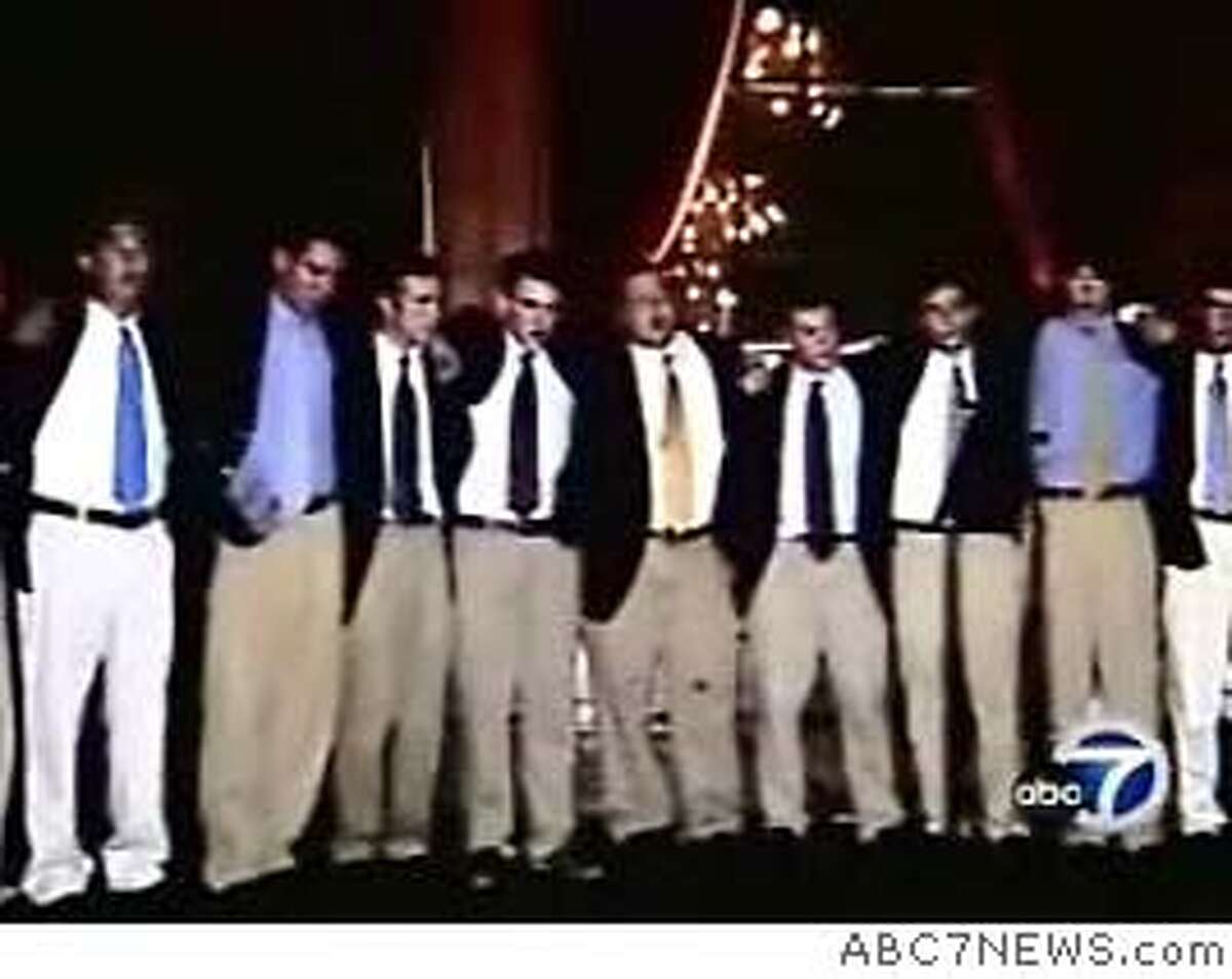 The Yale glee club is shown performing in a video on the ABC 7 website. Mandatory Credit: Courtesy ABC7.com Ran on: 01-10-2007 Members of Yales a cappella group were attacked outside a Richmond District home on New Years Eve, witnesses say. Ran on: 01-10-2007 Members of Yales a cappella group were attacked outside a Richmond District home on New Years Eve, witnesses say.