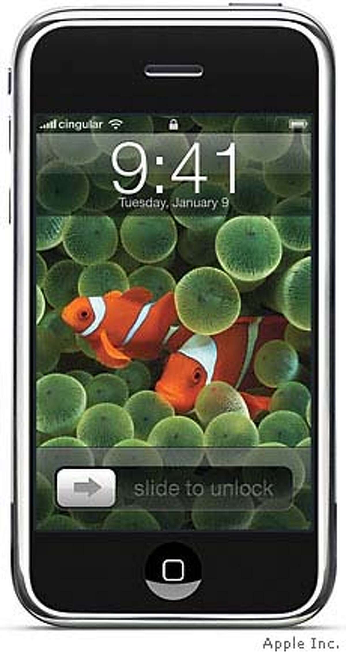 The iPhone is a combination widescreen iPod, cell phone and Web browser. Photo courtesy of Apple Inc.