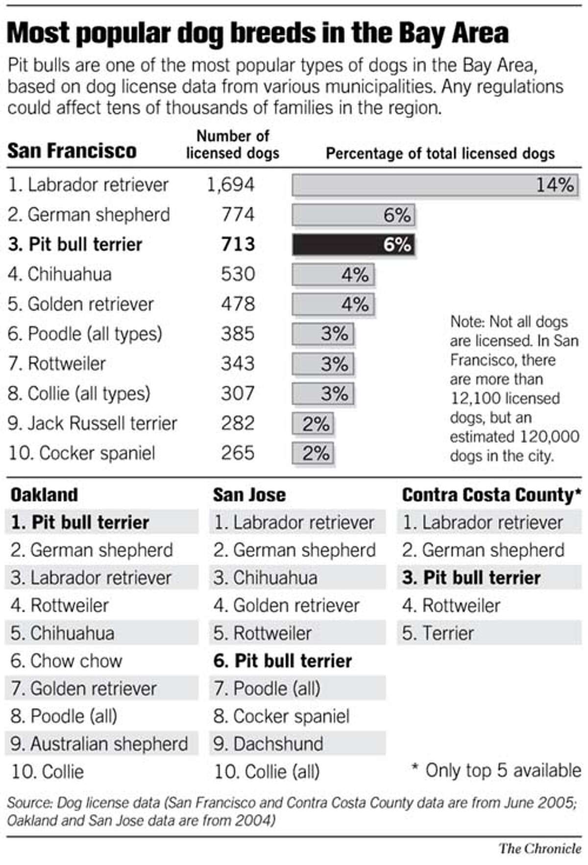 Bay Area Pit Bulls Are Top Breed In Oakland Third In S F