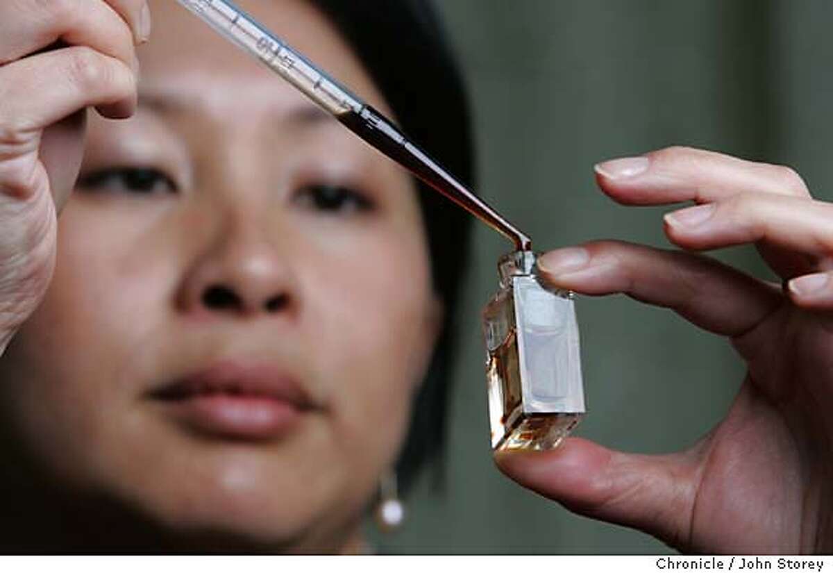 Yosh_018_jrs.jpg Perfumer Yosh Han makes custom perfumes for people. She is photographed in her home in San Francisco where she works. John Storey/The Chronicle MANDATORY CREDIT FOR PHOTOG AND SF CHRONICLE/ -MAGS OUT