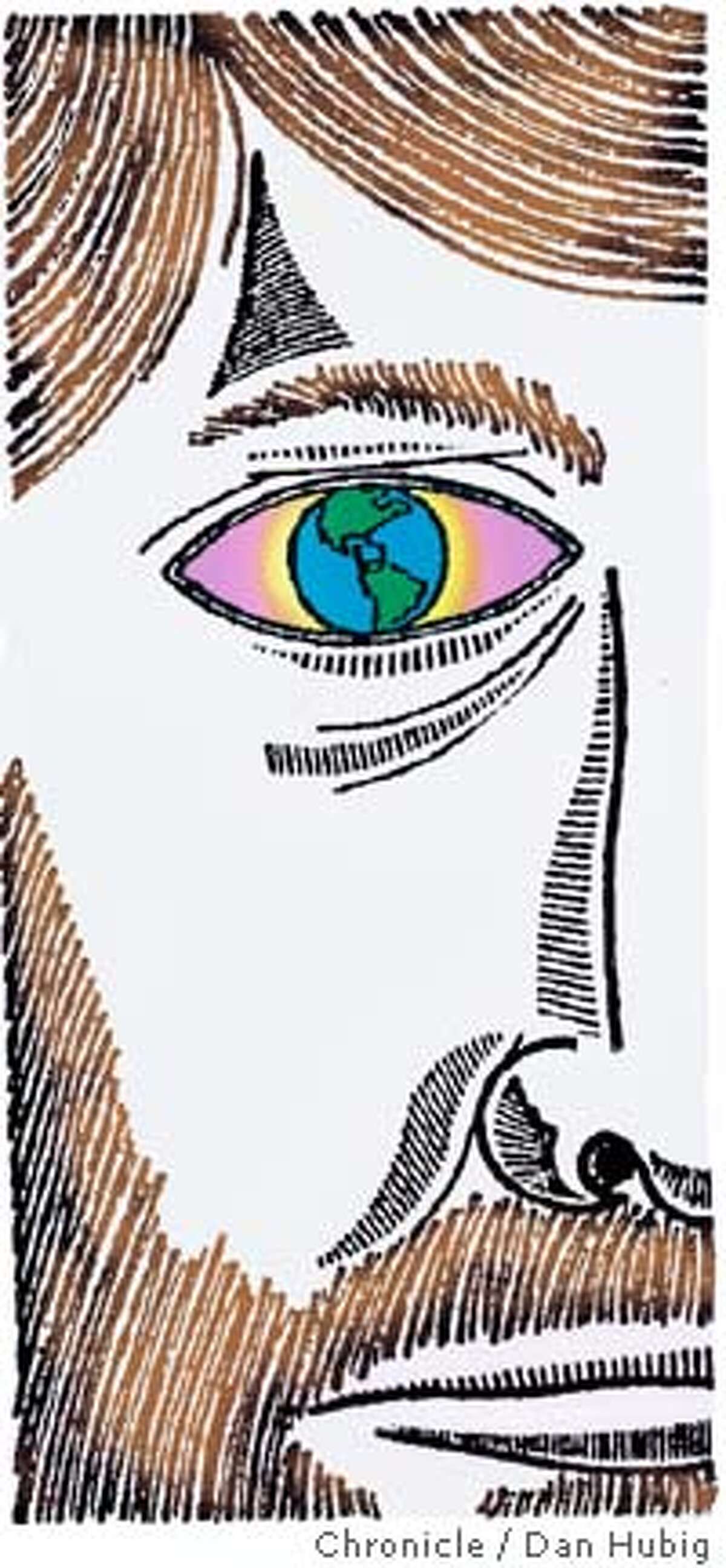 Eyes wide shut. Chronicle illustration by Dan Hubig