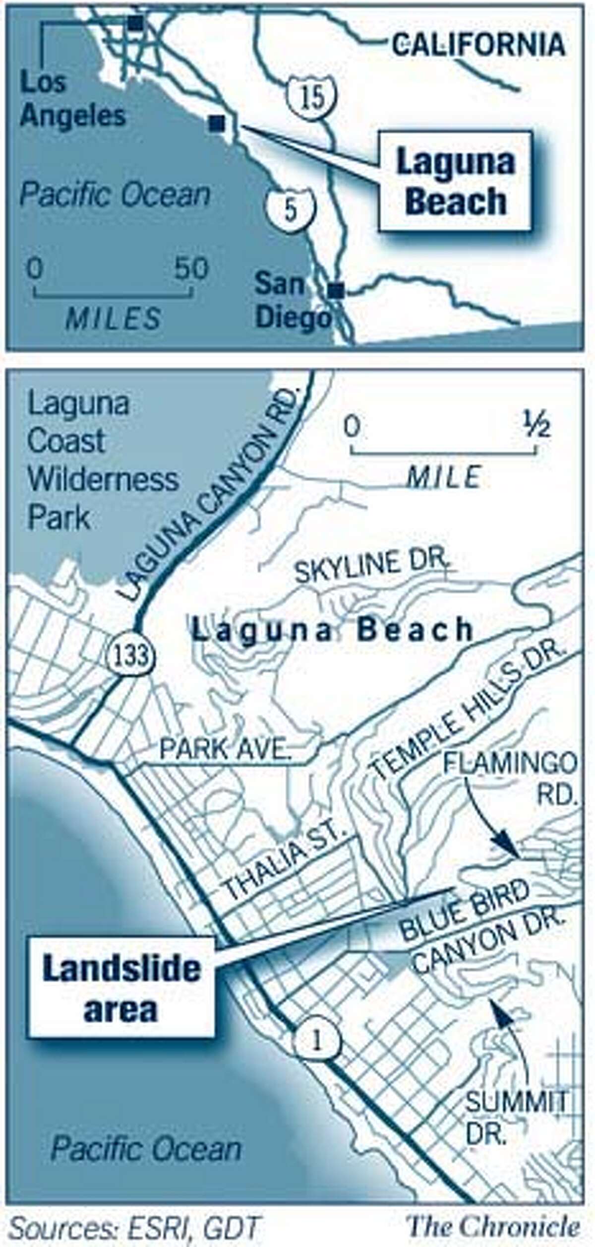 Landslide destroys 7 homes as 1,000 residents flee / Winter rains blamed geologists expect