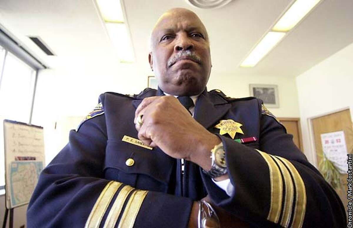 SFPDXXJ-C-04APR02-MT-MC -- EARL SANDERS, DEPUTY CHIEF OF POLICE. FOR I-TEAM SERIES ON THE SFPD INVESTIGATIVE UNITS. Photo: Mark Costantini/SF Chronicle