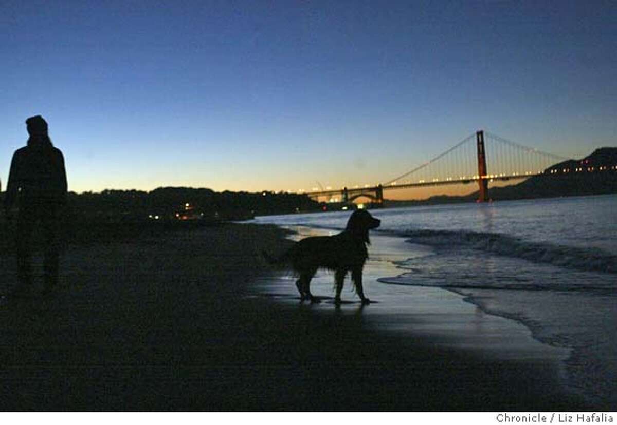 DOGS_025_LH.JPG Federal magistrate tosdses dog-walking tickets at Crissy Field because National Park Service violated various rules in issuing them. Shot on 12/3/04 in San Francisco. LIZ HAFALIA/The Chronicle MANDATORY CREDIT FOR PHOTOG AND SF CHRONICLE/ -MAGS OUT Metro#Metro#Chronicle#12/4/2004#ALL#5star##0422498702