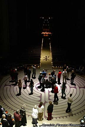 The peaceful path / In troubled times, more people turn to labyrinths ...