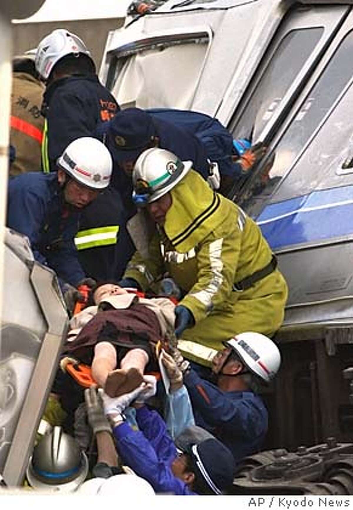 At least 73 dead in Japan rail crash / 7-car train slammed into ...