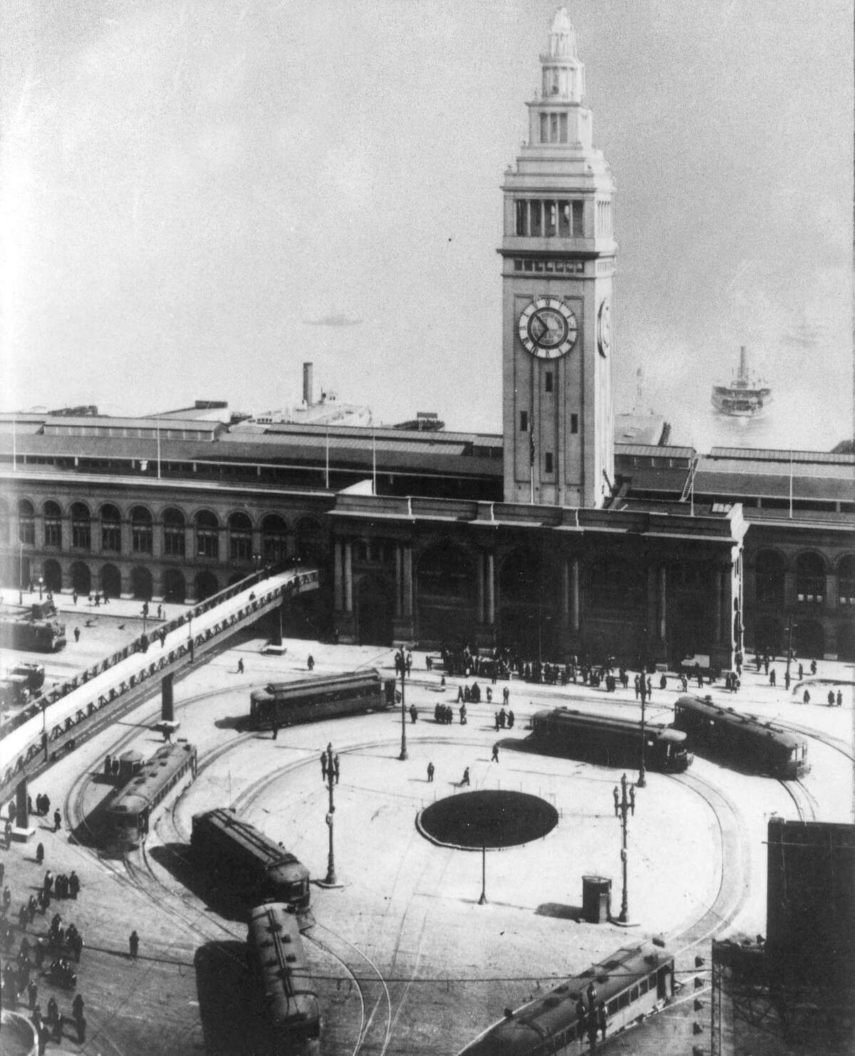 San Francisco Ferry Building about the 1920s.