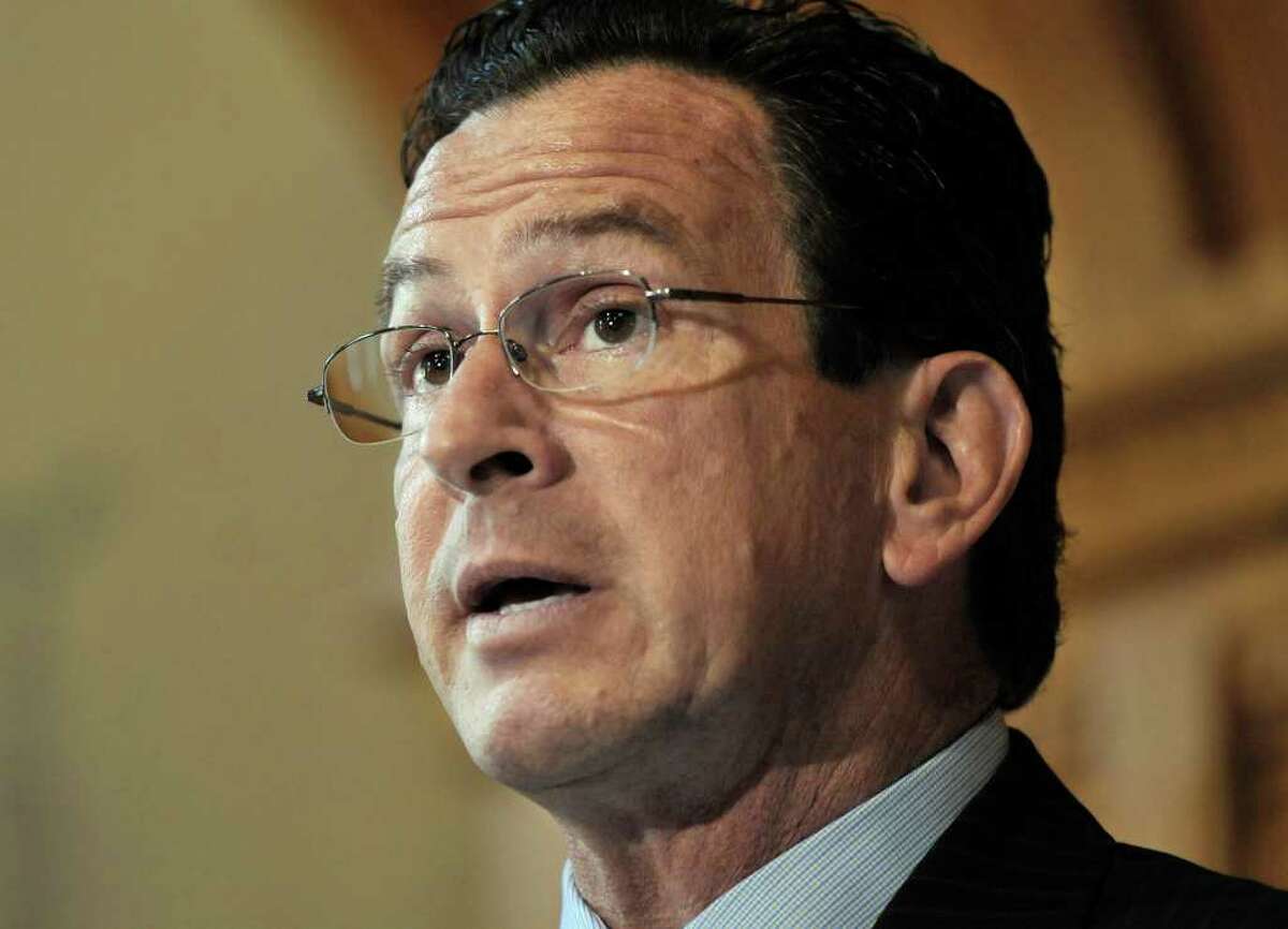 Gov. Dannel P. Malloy is shown at the State Capitol in Hartford in this 2011 file photo. (AP Photo/Jessica Hill)