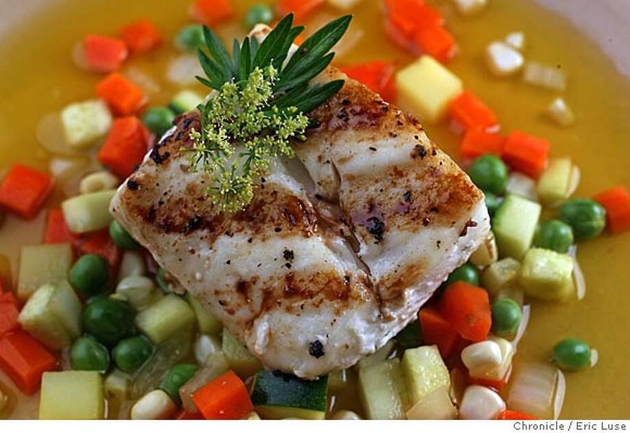 Vegetable nage nestles up to halibut and Chardonnay SFGate