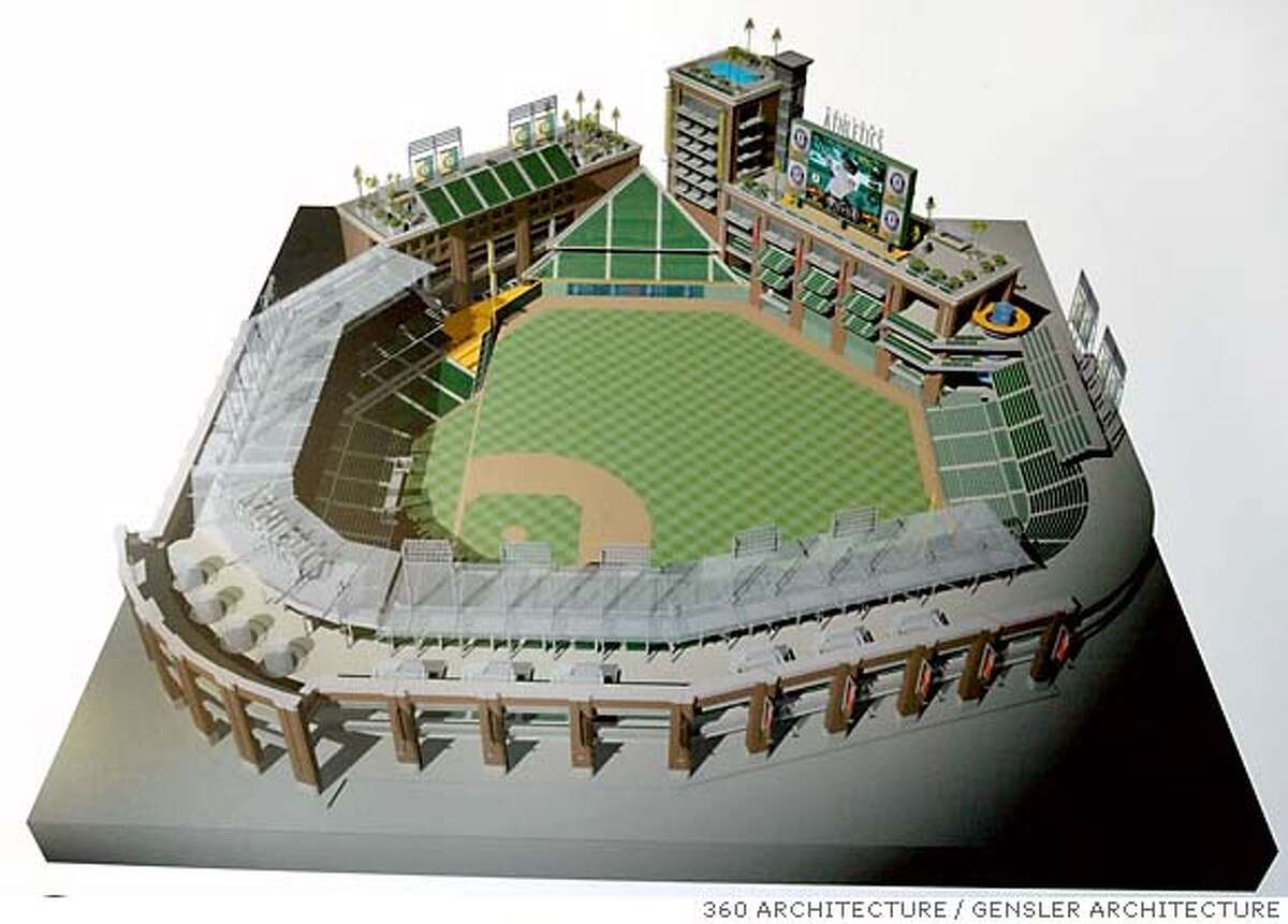 A's owner unveils stadium plans