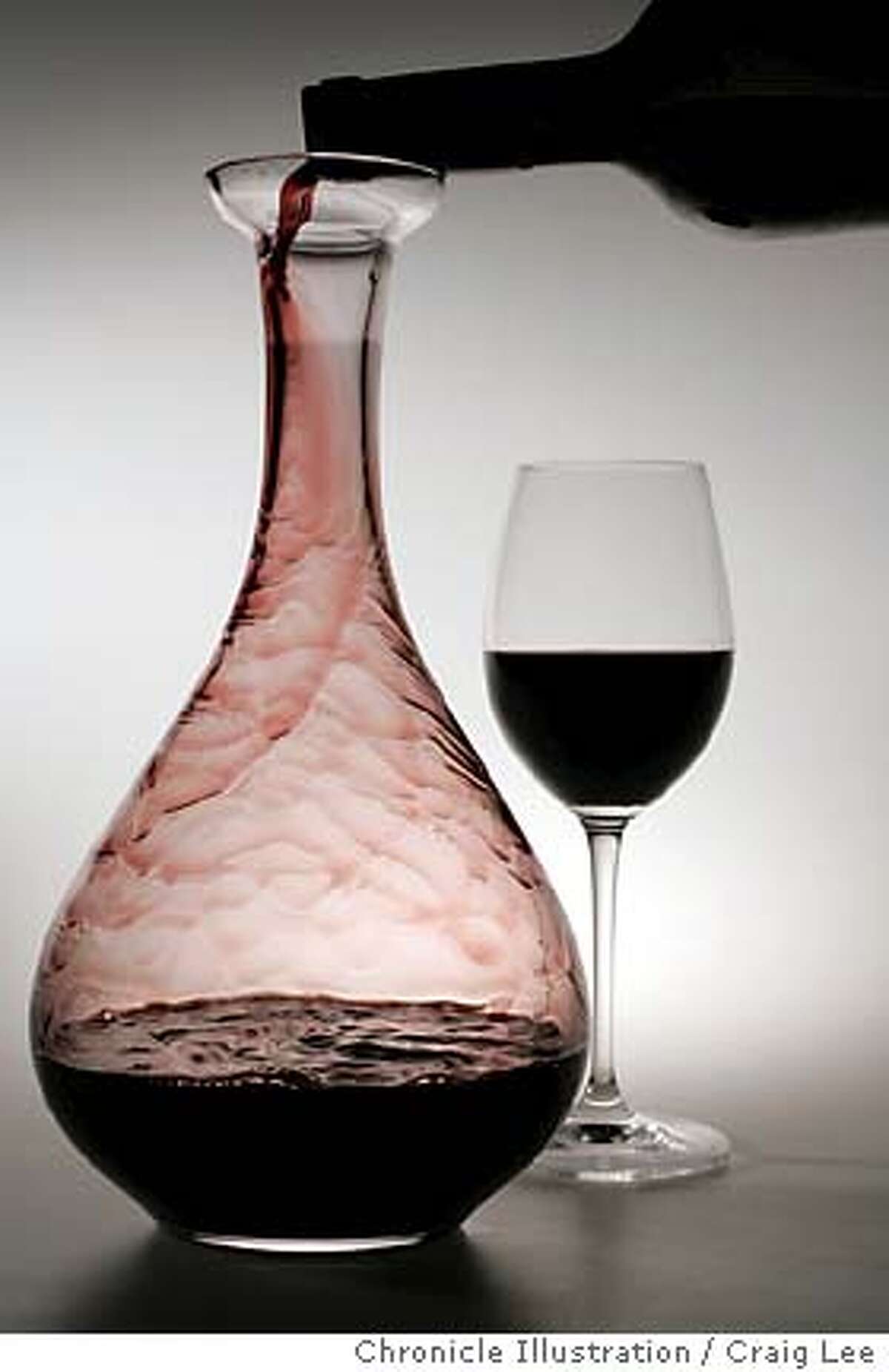 Photo of a wine decanter. Event on 7/5/05 in San Francisco. Craig Lee / The Chronicle
