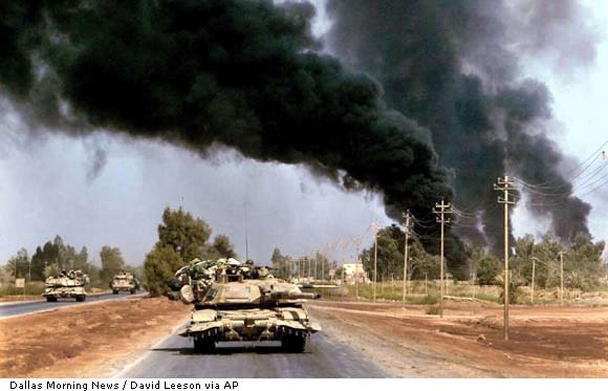 Tanks, troops battle for Baghdad airport / STRATEGY Cut off Baghdad