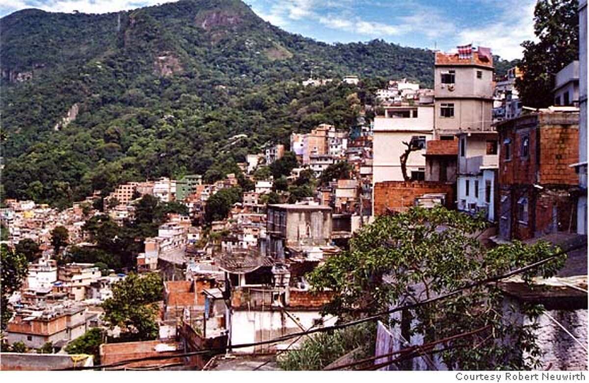 Rocinha, Rio de Janeiro's largest favela, or squatter community, is a hilltown of towers. Photo: Courtesy Robert Neuwirth