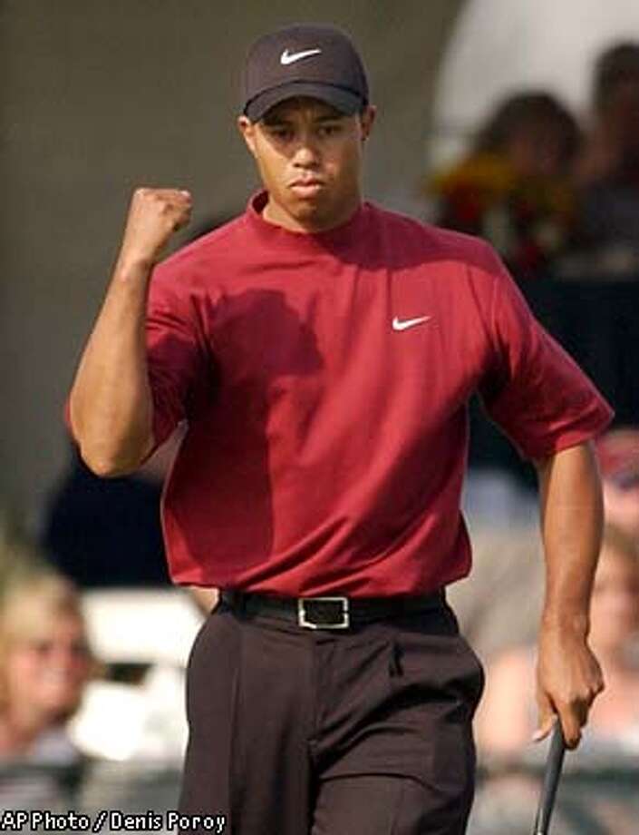 tiger woods collarless shirt