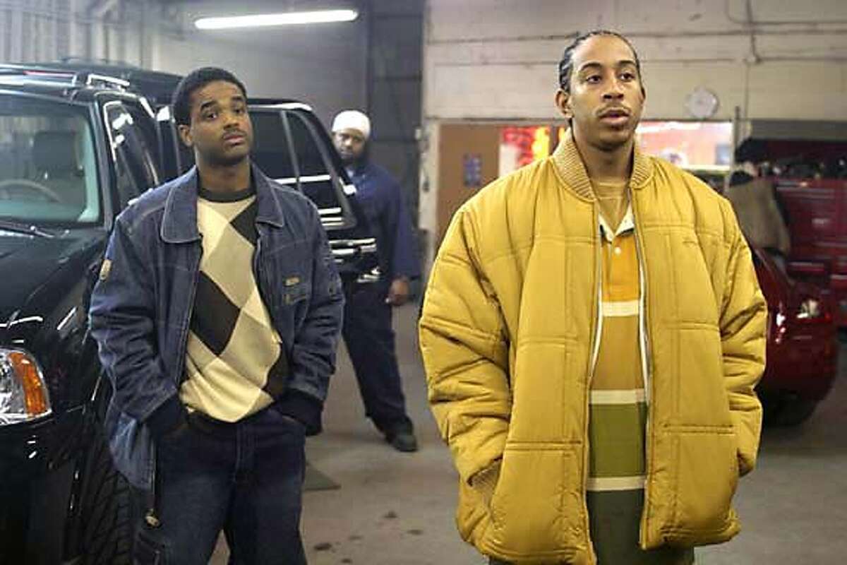 Larenz Tate (left) and Chris "Ludacris" Bridges in "Crash" 2005, a Paul Haggis film.