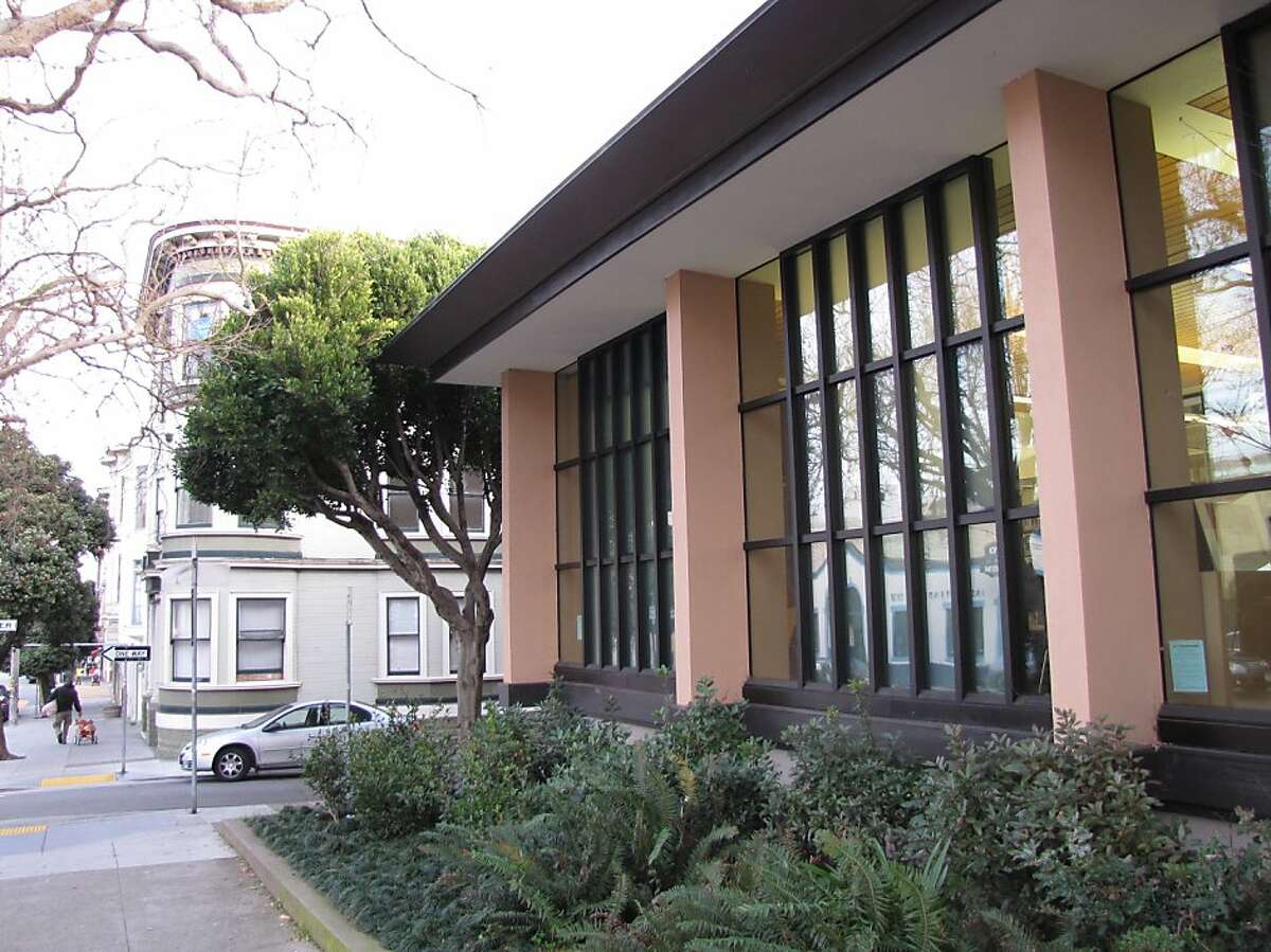 Built in 1961, San Francisco's Eureka Valley/Harvey Milk Memorial Branch Library has an unabashed modern look but still fits comfortably in its Victorian context.
