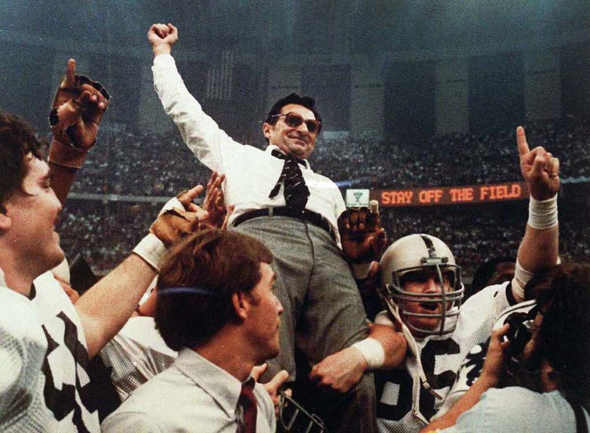 Joe Paterno was riding high after Penn State beat Georgia in the Sugar Bowl on Jan. 1, 1983, to wrap up the first of his two national titles.