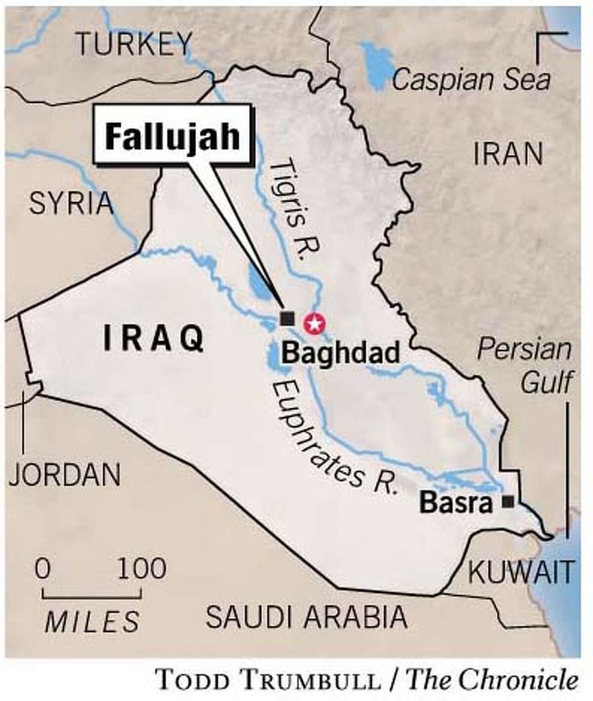 U.S., Iraqi troops mass for assault on Fallujah / BATTLE LINES: Allied 