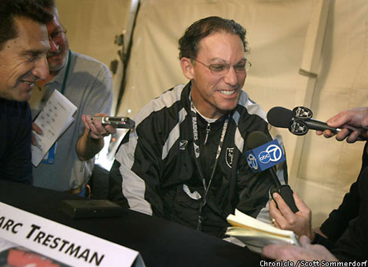 Trestman, joking with reporters this week, says he's wanted to get to the Super Bowl since he helped coach the Browns to the '89 playoffs. Chronicle photo by Scott Sommerdorf
