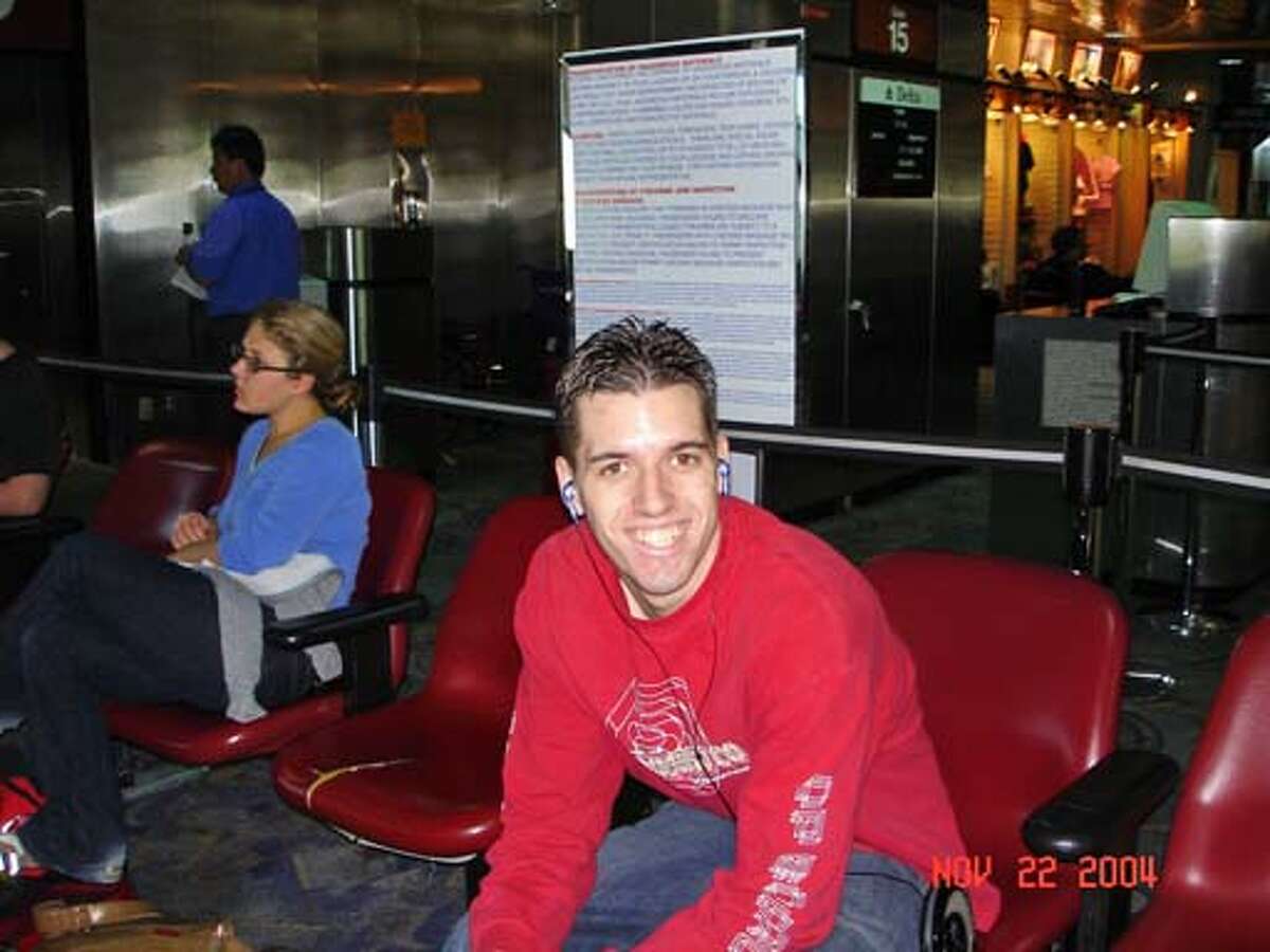 Obituary photo of Matthew Carrington on his way to his 21st birthday celebration (with his family). November, 2004 Ran on: 02-03-2005 Matthew Carrington had a seizure during an all-night ritual, his mother said.