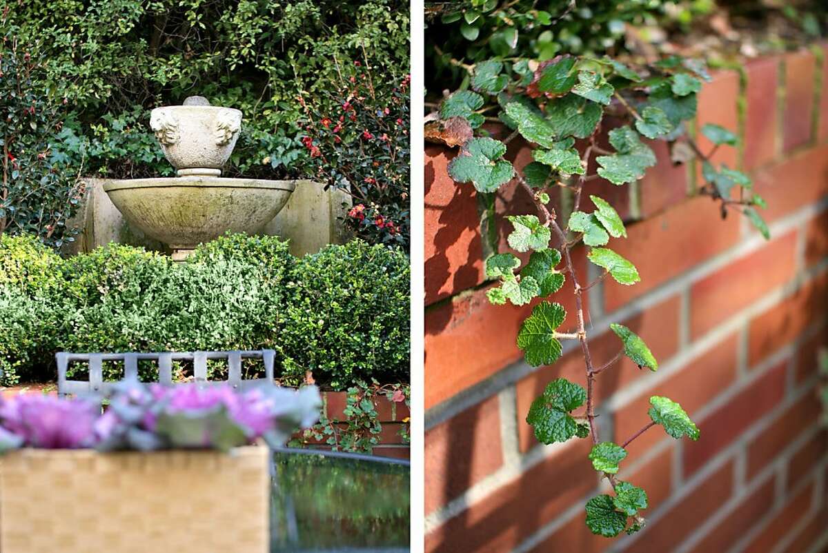 Crocker Highlands Tudor home with rose garden