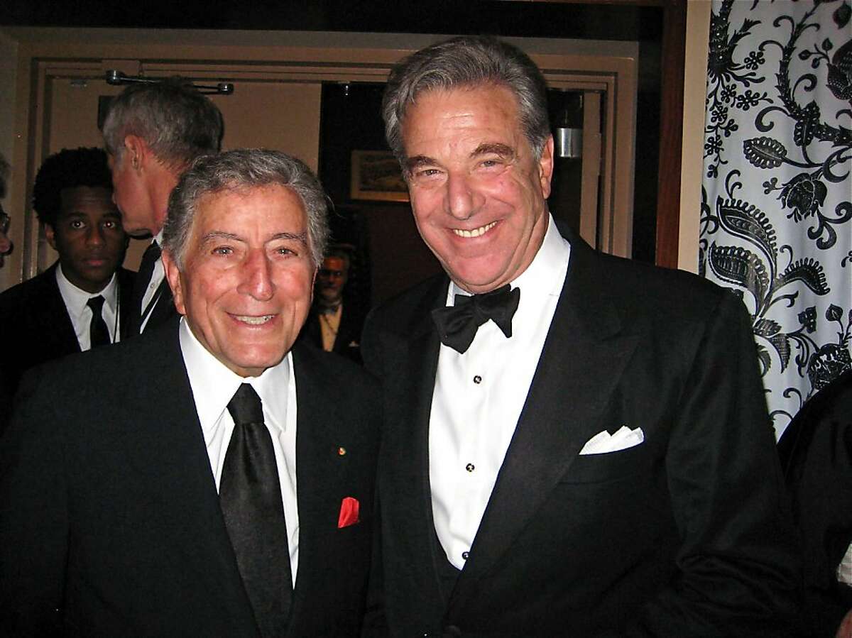 Tony Bennett (left) and Paul Pelosi at the SF Symphony's Black & White Ball. May 2010. By Catherine Bigelow.