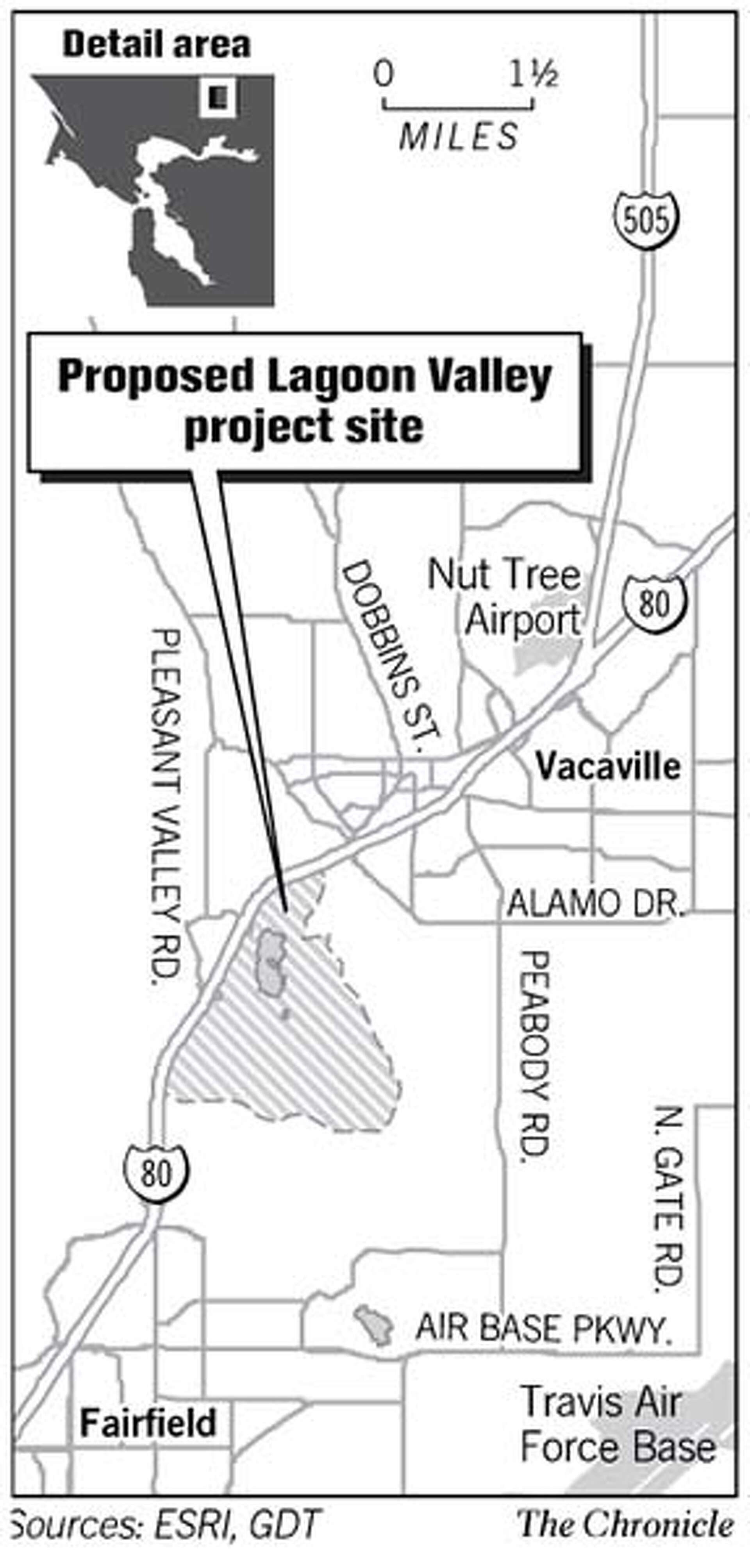 SOLANO COUNTY / Lawsuit opposes development / Critics say project violates  plan for scenic Lagoon Valley