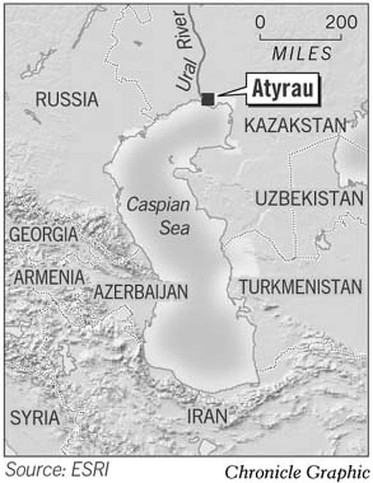 Atyrau, Kazakstan. Chronicle Graphic