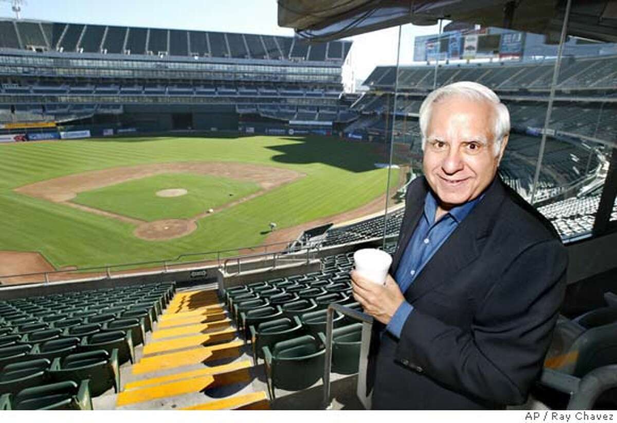 Lew Wolff, new owner of the Oakland A's tours the McCafee Coliseum in Oakland in 2005. Wolff has been waiting for years for his old fraternity brother, commissioner Bud Selig, to tell him whether he can go ahead with his outline to move the A's from Oakland into Santa Clara County even though the San Francisco Giants hold the territorial rights in technology-rich Silicon Valley.