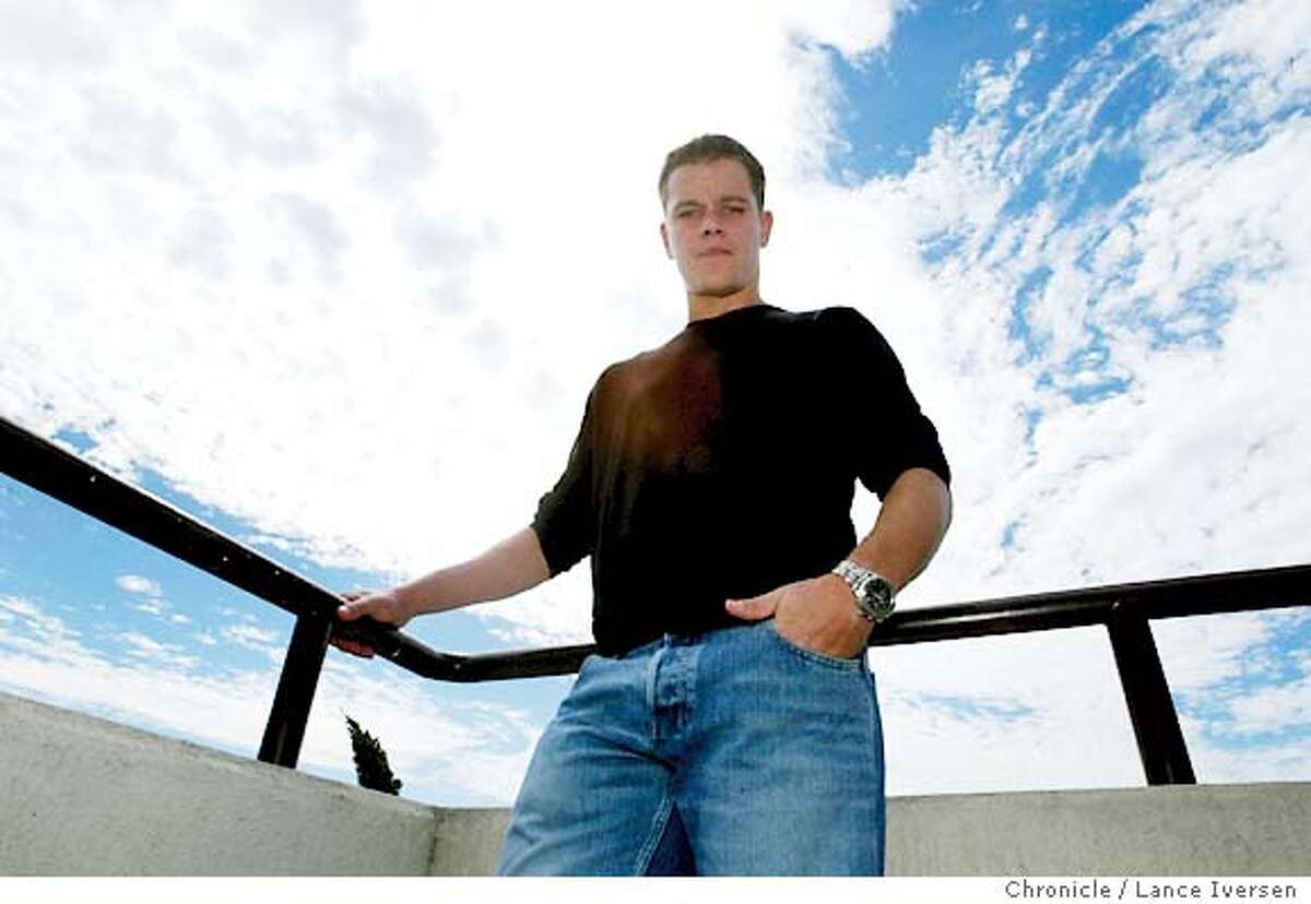 DAMON21008_LI.JPG Actor Matt Damon star of Bourne Supremacy that opens in theaters nation wide this week vested San Francisco promoting his second in a series of action movies around former spy Jason Bourne. By Lance Iversen/San Francisco Chronicle