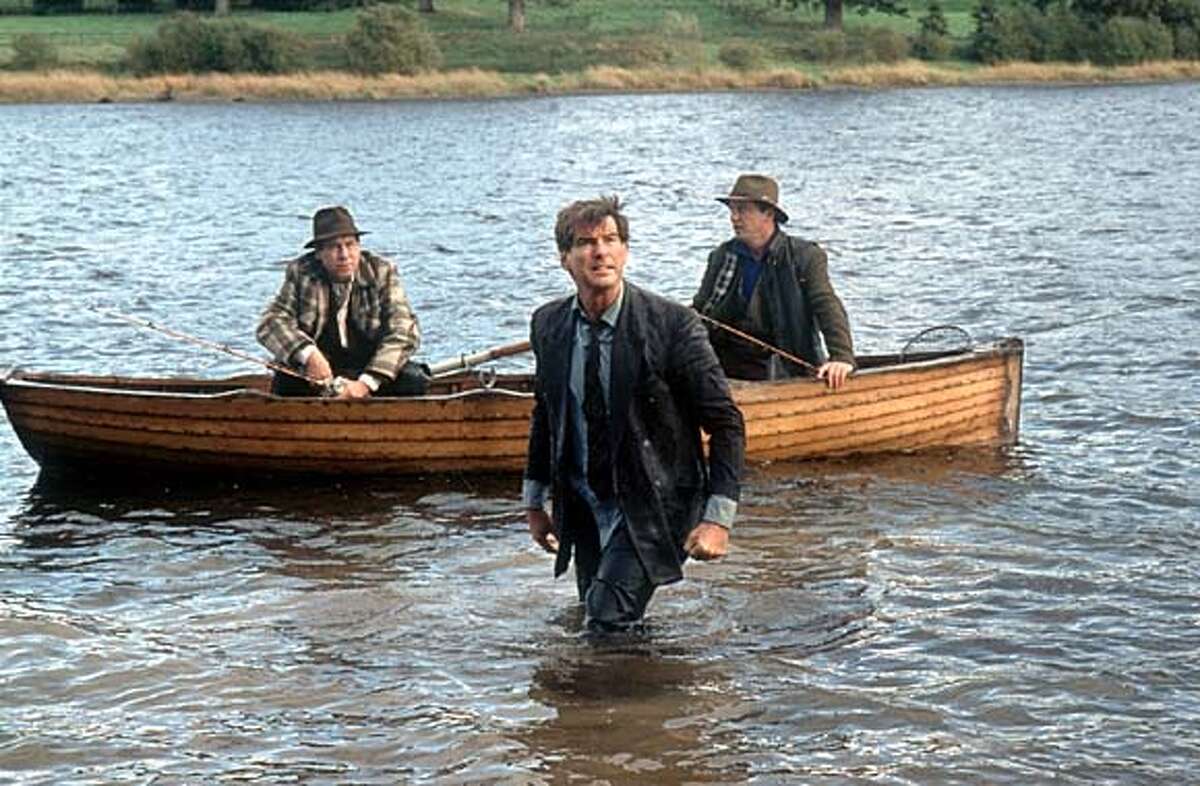Pluck of the Irish: A laborer (Pierce Brosnan) deserted by his wife battles for custody of his children in "Evelyn."