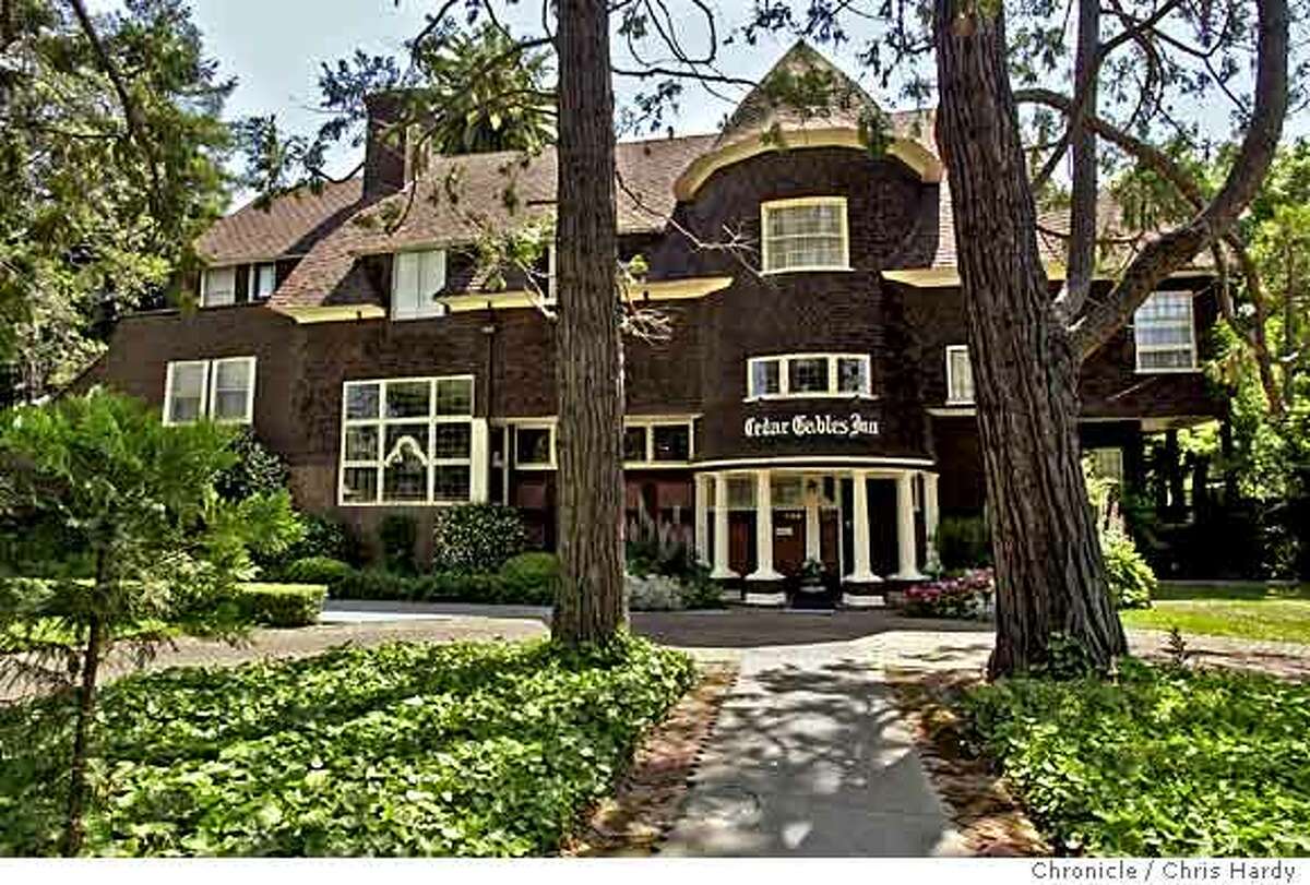 The Cedar Gables Inn in Napa has one of Coxhead's signature huge towers. Chronicle photo by Chris Hardy