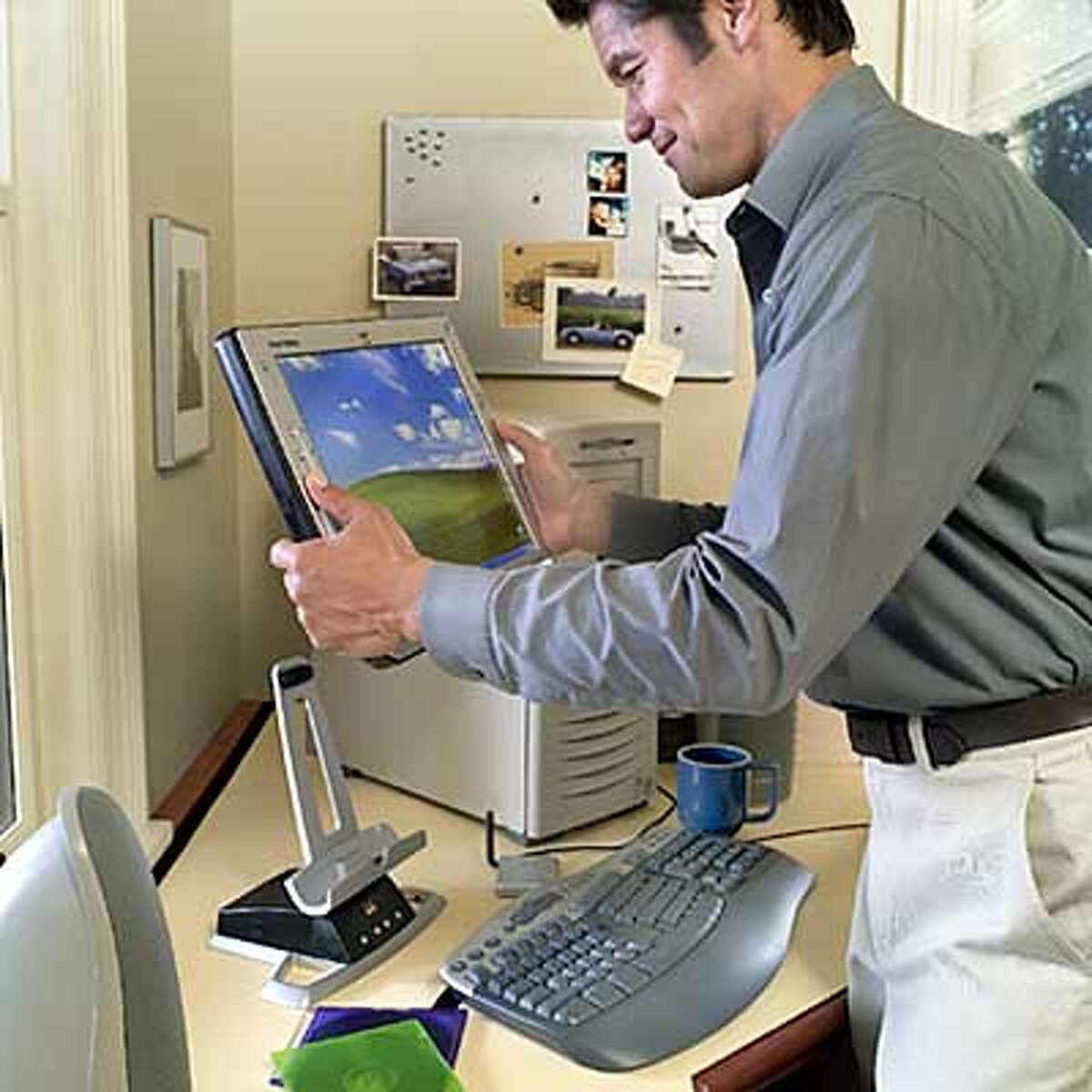 ViewSonic's airpanel monitors are completely wireless and portable. HANDOUT PHOTO