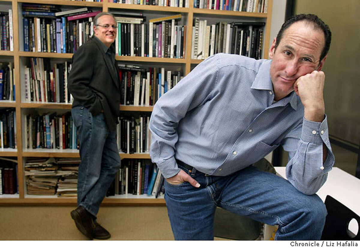 Jeff Goodby(left) and Rich Silverstein (right) are being inducted into the One Club Creative Hall of Fame. Shot on 1/16/04 in San Francisco. LIZ HAFALIA / The Chronicle