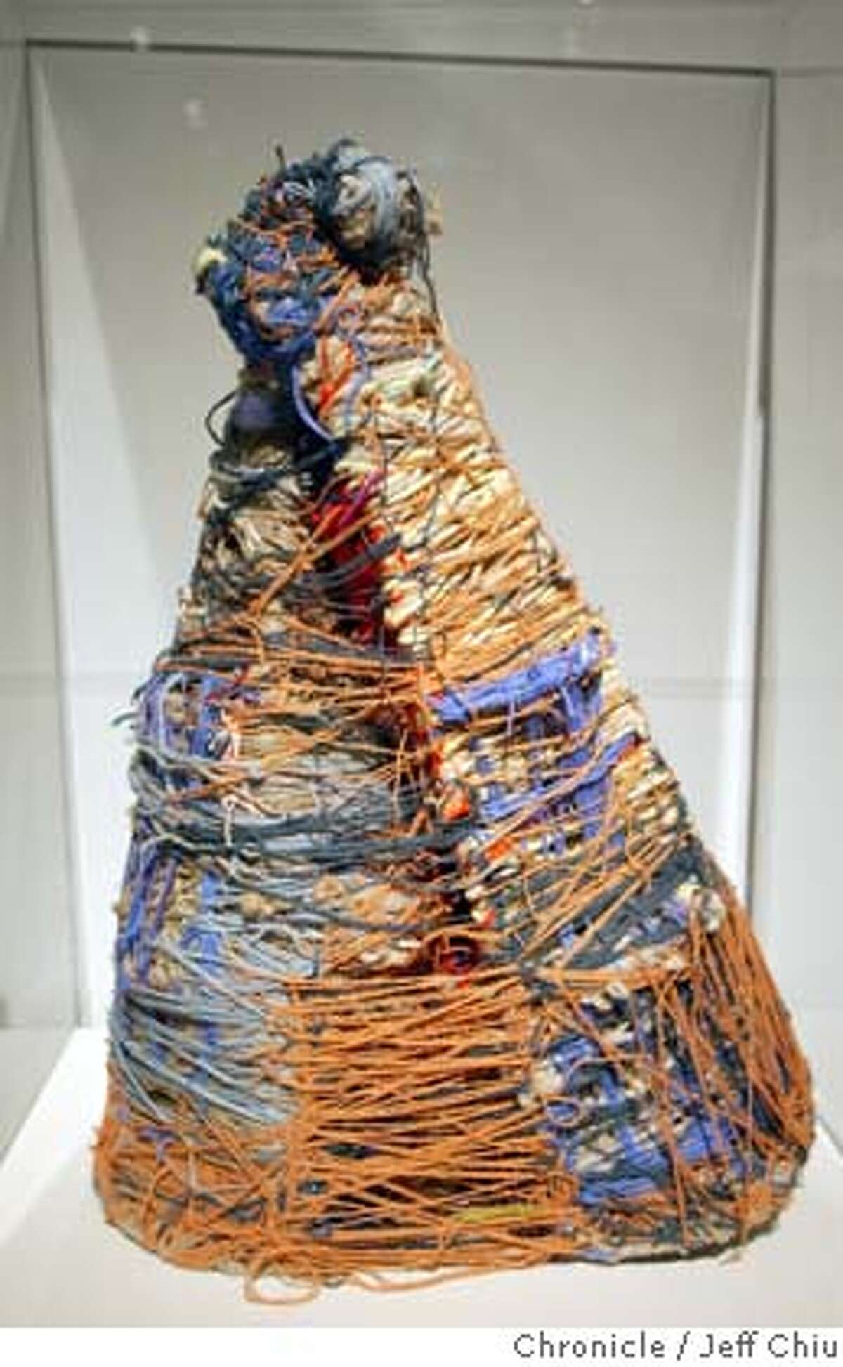 Judith Scott renowned for her fiber art sculptures