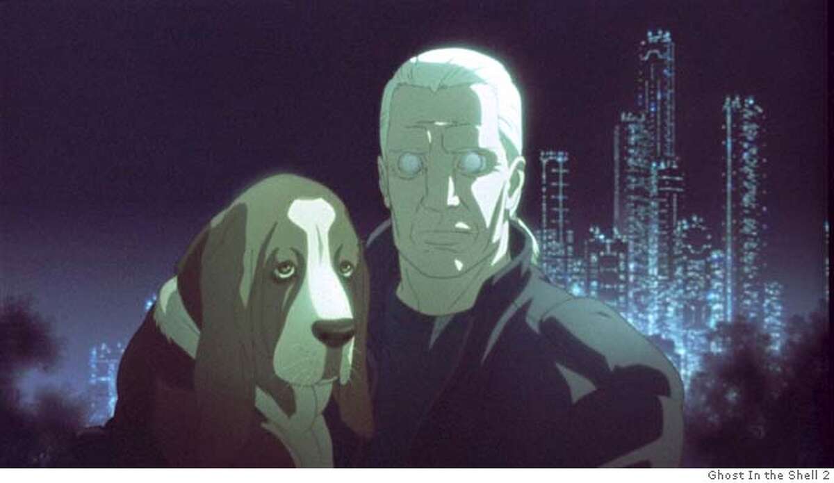 GHOST17 Detective Batou values his beloved Bassett Hound over all else in Go Fish Pictures� GHOST IN THE SHELL 2: INNOCENCE. GO FISH PICTURES