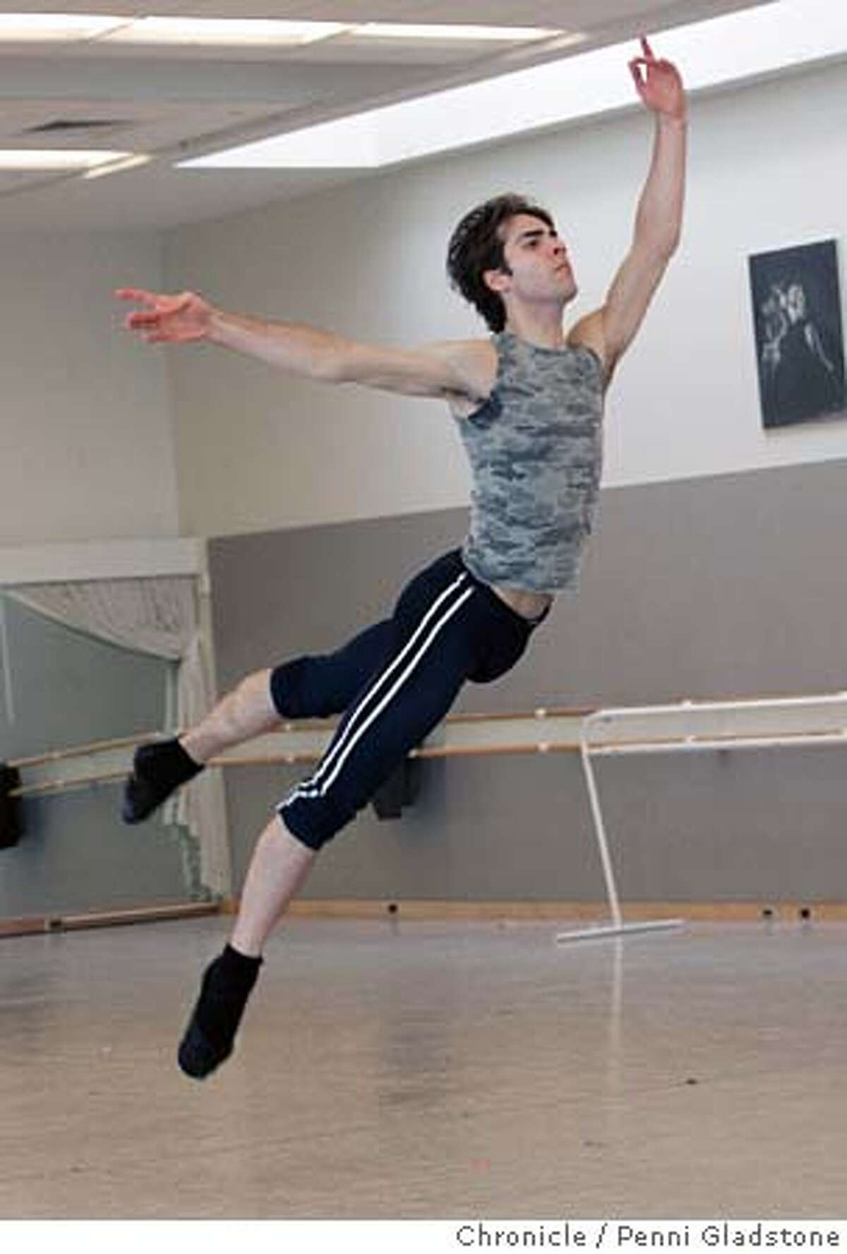 GARCIA 052PG.JPG gonzalo garcia - hot rising young ballet star, in rehearsal. The San Francisco Chronicle, Penni Gladstone Photo taken on 2/9/05, in San Francisco,