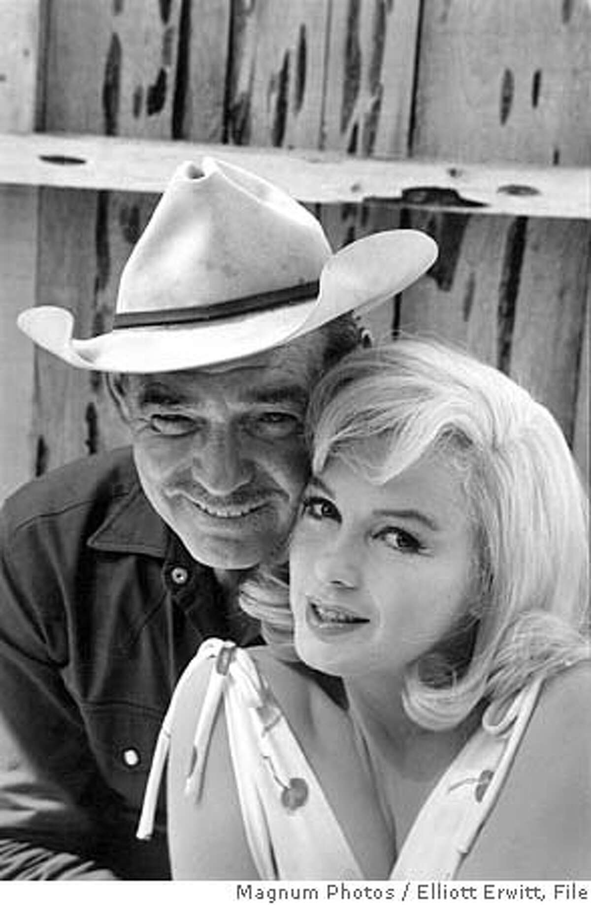 THIS IS A HANDOUT IMAGE. PLEASE VERIFY RIGHTS. MISFITS30-B-27SEP02-DD-HO The fabled film was the final work of two Hollywood icons, Clark Gable and Marilyn Monroe (pictured), directed by John Huston. Making "The Misfits" @ Photographer: Elliott Erwitt / Magnum Photos